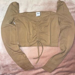 Aritzia Beige Crop top